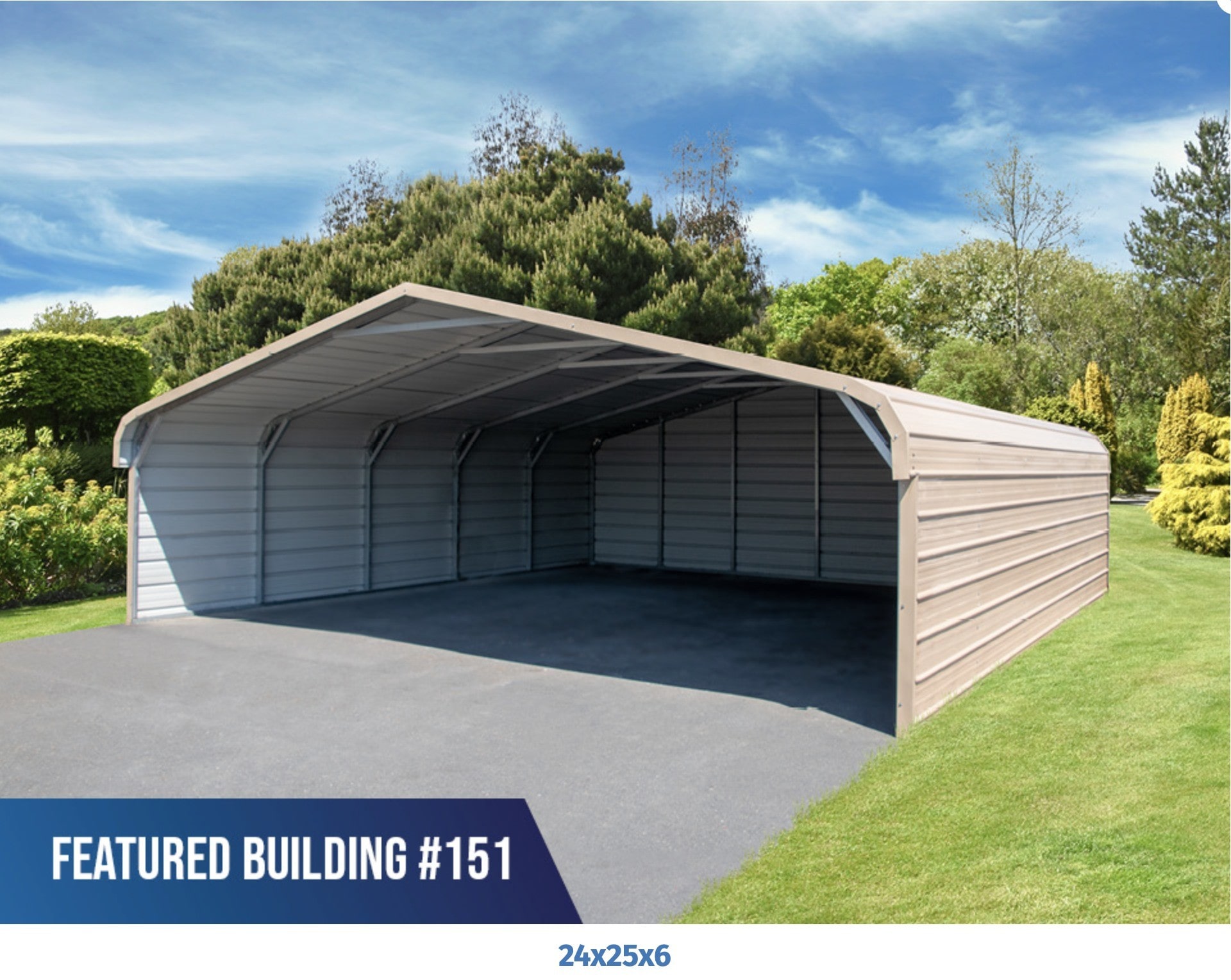 Eagle Carport With A Regular Roof Style/horizontal Metal Sheeting